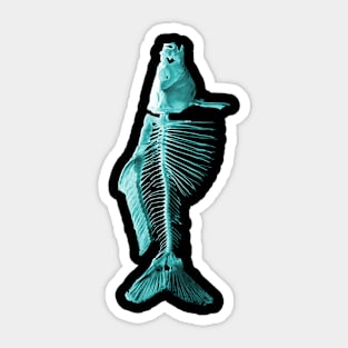 Fish Blue Sticker